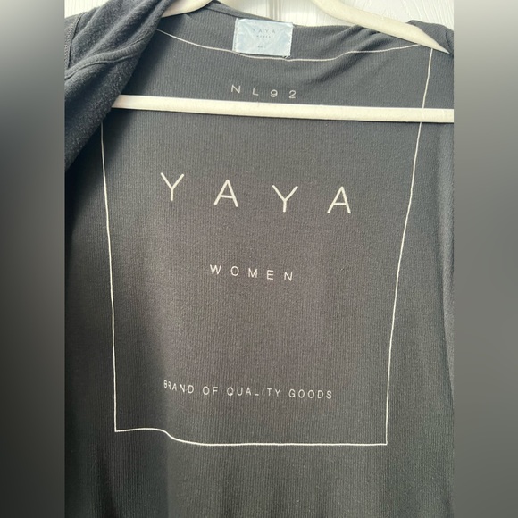 Charcoal Hooded Duster by YAYA - Picture 5 of 7